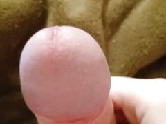 Hot guy wanks big cock before bed #5