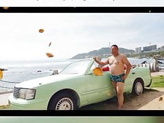 China Chubby Bear Beach Swimming Trunk Show