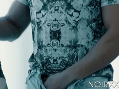 Bubble butt jock Zach Covington fucked by muscular BBC stud