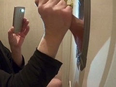 April 2020 gloryhole cumshot with Norwegian guy speaking and cock sucking