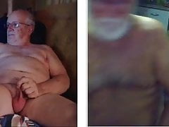 two grandpa play in chat
