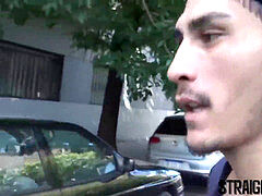 Barebacked Latino has mischievous pickup sex and gets a facial cumshot