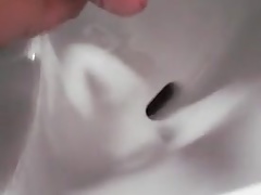 Piss And Cum In Public Restroom