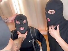 Bastian Karim and Manuel Reyes with Papi Kocic