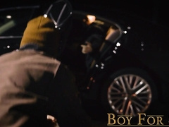 BoyForSale Dangled Legrand Hairy man barebacks fresh twunk until he blows a load