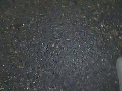 Huge outdoor cumshot after nice fuck