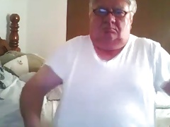 grandpa cum on webcam