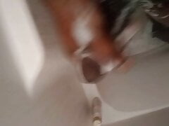 Cleaning my dick n shower