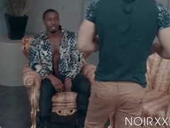 Hard DeAngelo Jackson shoot his cum into photographer Lucas rear