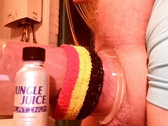 Pumping with new big cockring