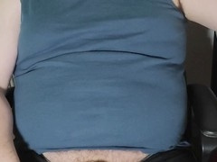 Horny chubby gay bears enjoy massive cumshots and smoking while getting milked