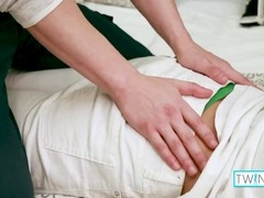 Blonde Jacob O pounds insatiable Logan S's tight ass!