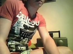 Crazy male in best handjob, amateur homo porn clip