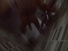 taking a shower (flabby dick)