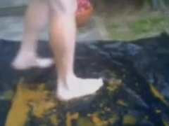 Grandpa's Yard Handjob