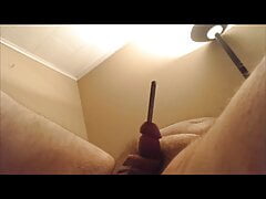 Ruined Sounding Cum... metal rod in tiny hard cock
