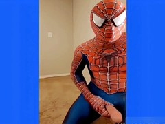 Spiderman fucks glory hole