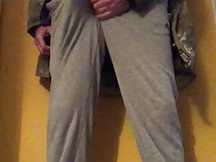 ginger construction worker in rigger boots, wank and cum