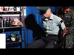 Officer gets nipple played tied nipple licked