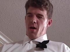 These groomsmen celebrate with anal sex