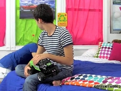 Frisky youngsters have fun rock hard