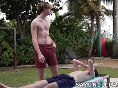 Nicholas Ryder joins twinks Dakota Lovell and Skylar Finchh in a hot sesh