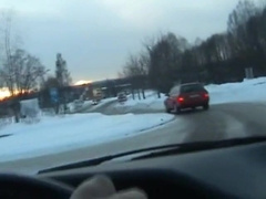 Me and a young swedish man in car 3