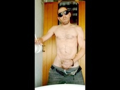 intimate solo session with uncut cock