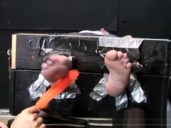 Fruity Spence tries not to cry while Franco tickles him