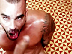 CUM four MUSCLE hairy men IR immense MEAT RAW 3SOME