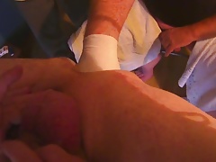 Fucked and fisted in a sling