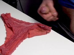 I had a naughty secret with my stepsister's dirty panties, milking myself on them and leaving behind my sticky mark.