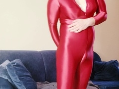 Amateur crossdresser, toyed, butt plug cum