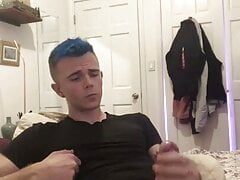 Sam bridle jerks and sprays himselfe