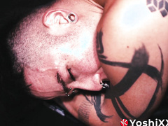 Yoshi Kawasaki powerful sex drive is just out of control so he fucks himself wit