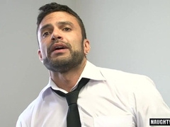 Jizz Flow dominates and fucks huge cock with wild anal action