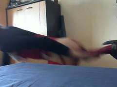 taking my huge dildo a little 4