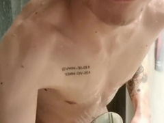 Eiden J. Taking a bathroom. Lad.