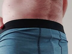 Stroking my dick hard