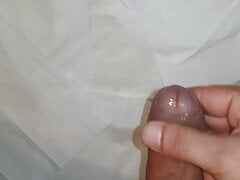 Wanking my cock for a sexy girl