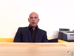 Hot stud gets his ass pounded with a warm load