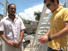 This hot ripped guy is all about being a pretty stud for his gay friends