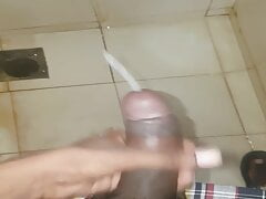 Jerking off at the Hostel Bathroom