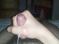 I cum in night in my room after one day of abstinence.
