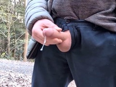 Close up, amateur outdoors, uncut close up