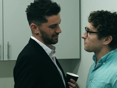 Rock-hard Three way With Stepfather At Work - DisruptiveFilms