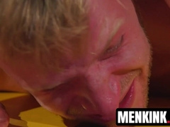 Blond Brian Bonds totally dicked down by Jason Styles after wrestling match