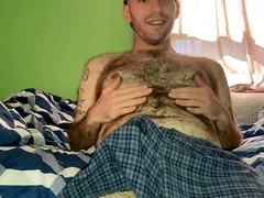 Hairy hunk, average body, hairy assholes