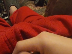 Hand-Job Money-Shot Clean-Shaved Tummy Muff