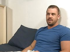 Darin Silver's cock is rock-hard & his nuts are dangling